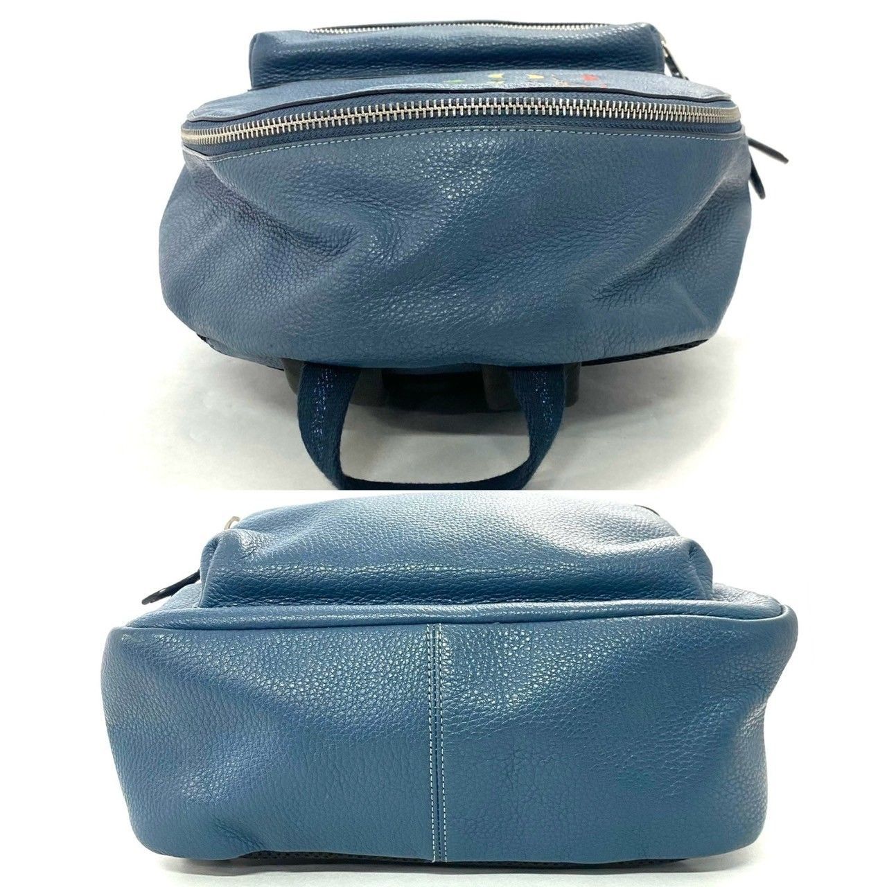 COACH】F76772 リュックサック レインボーロゴマーク ネイビー ブルー