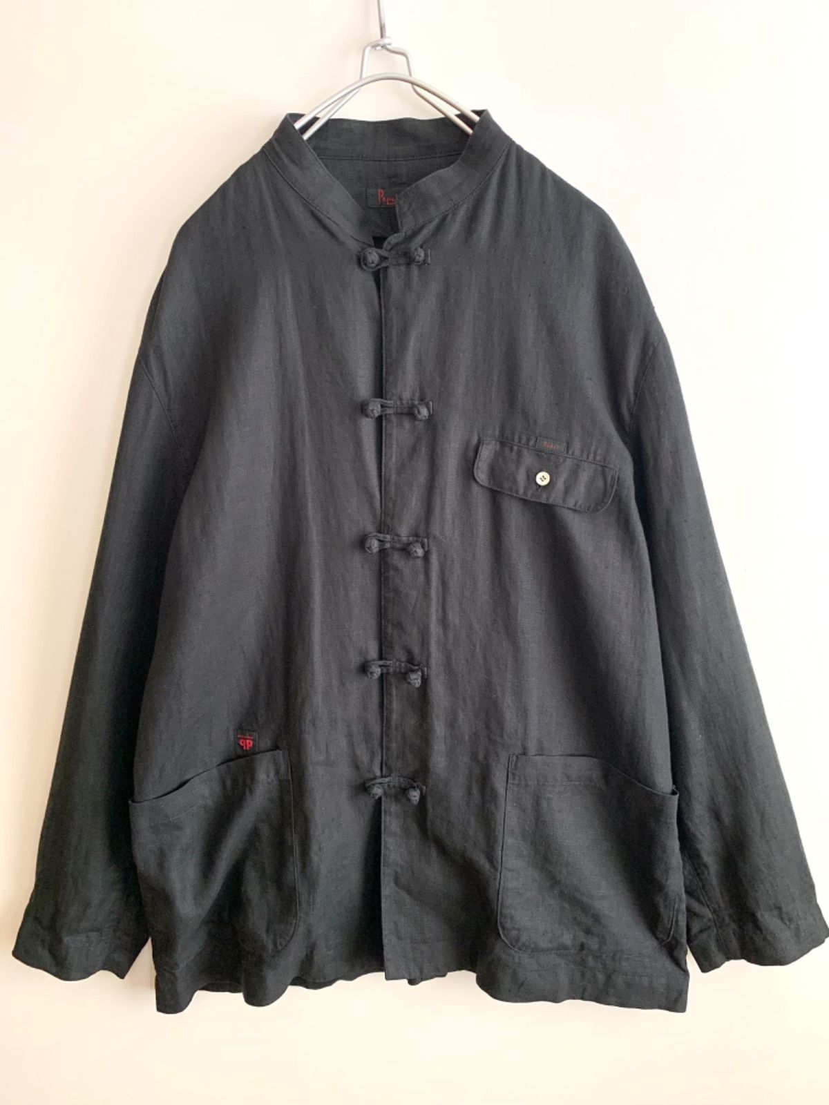 美品❗️ PAPAS パパス リネン チャイナシャツジャケット - メルカリ