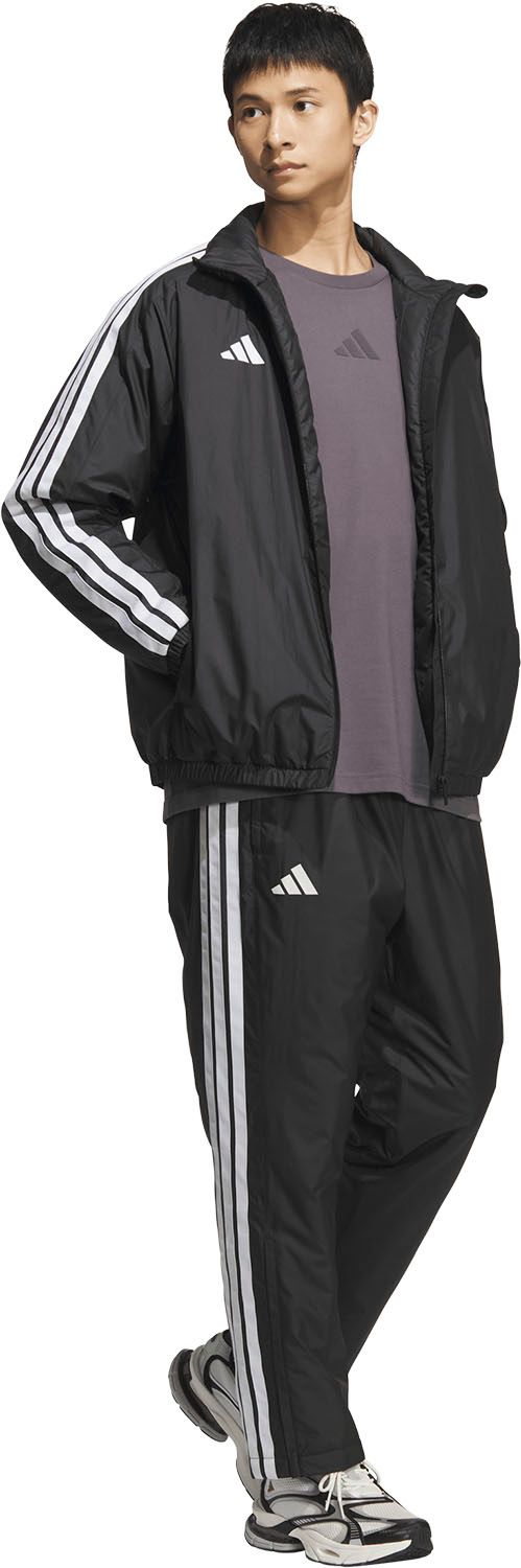 アディダス adidas スリーストライプス ルーズフィット 中わた入りウインドジャケット メンズ 男性 アウター ルーズフィット 防風機能 保護機能 カジュアル お出かけ IS425 JZ8770 レジェンドインク LLC-HASEGAWATOSO_COM