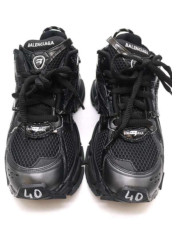 BALENCIAGA バレンシアガRUNNER ブラックスニーカー BALENCIAGA バレンシアガ RUNNER ランナー ローカットデザイン