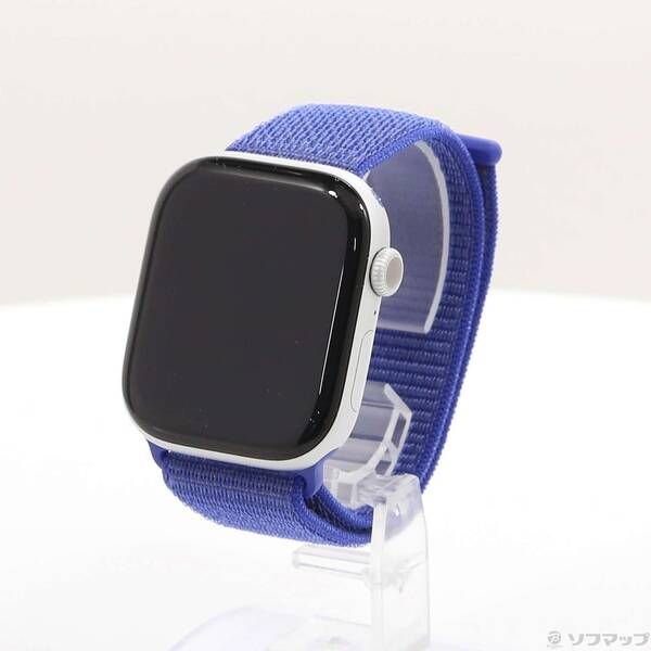 〔 品〕 Apple Watch Series 10 GPS 46mm シルバーアルミニウムケース ウルトラマリンスポーツループ 262