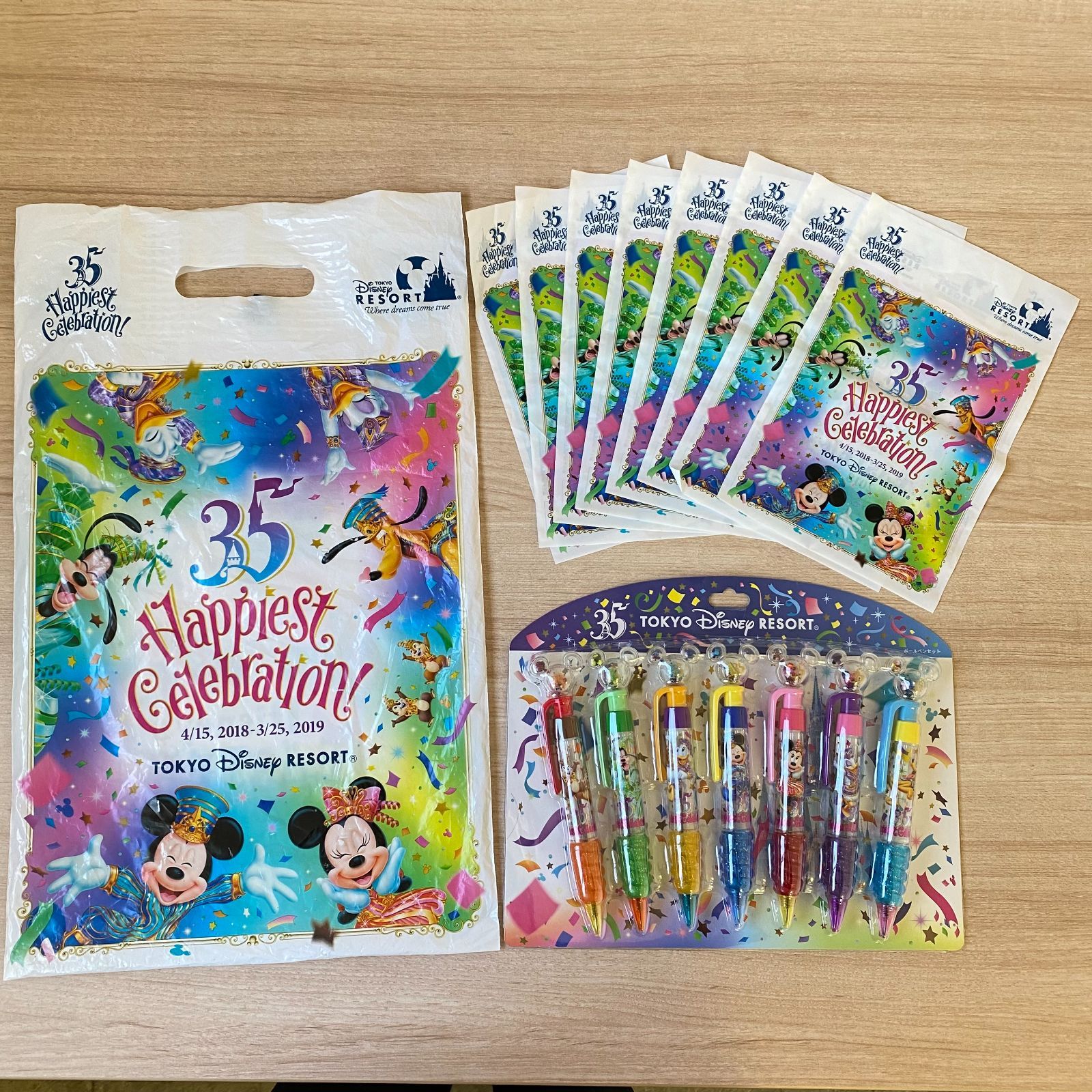 ディズニーリゾート 35周年 ボールペン4点セット 東京ディズニーランド