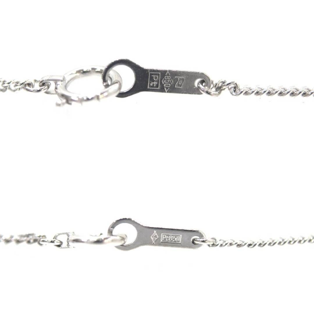 Pt900 ペンダントトップ ダイヤ3石 1.01ct刻印 / Pt850 喜平ネックレス