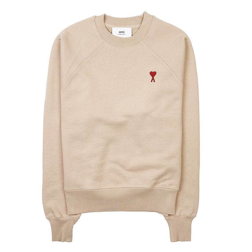 1 AMI PARIS アミ パリス USW005 747 ベージュ スウェット