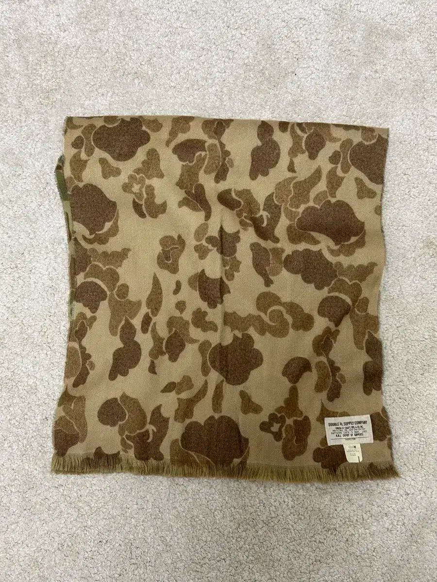 rrl frogskin camo wool scarf