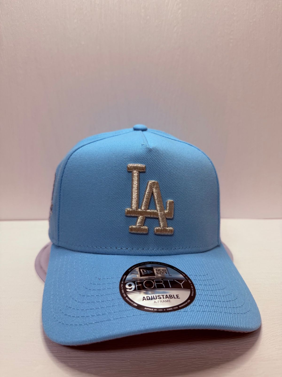 Newera ロサンゼルスドジャース 50thアニバーサリー 9forty A-FRAME スナップバックキャップ ブルーカラー