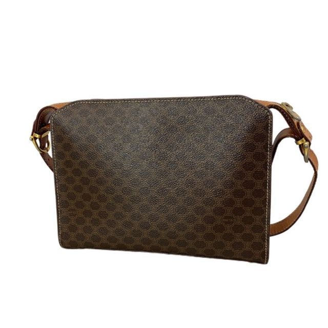 CELINE セリーヌ ショルダーバッグ マカダム柄 ブラウン PVC×レザー レディース バッグ 102058798005 DECORATOM_COM_BR