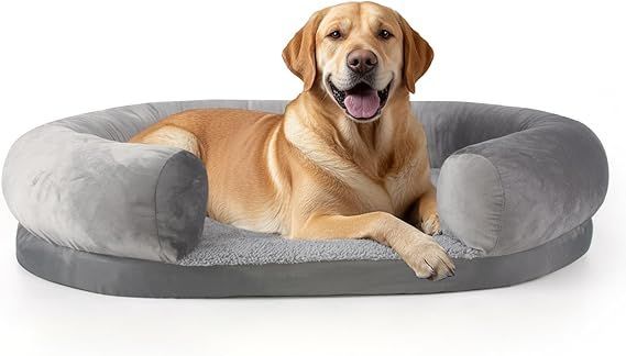 【在庫処分】Peto-Raifu ペットクッション 犬ベッド 丸形 ラウンド型 ペットベッド ペットソファーベッド 洗える ふわふわ 枕付き 犬寝床 滑り止め 老犬介護 床ずれ 防止 通年使用 秋冬 中型犬 