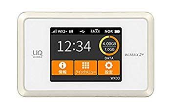 【中古】【非常に良い】WIMAX 2+ Speed Wi-Fi NEXT WX03 【NAD33SWU】ホワイトゴールド dwos6rj