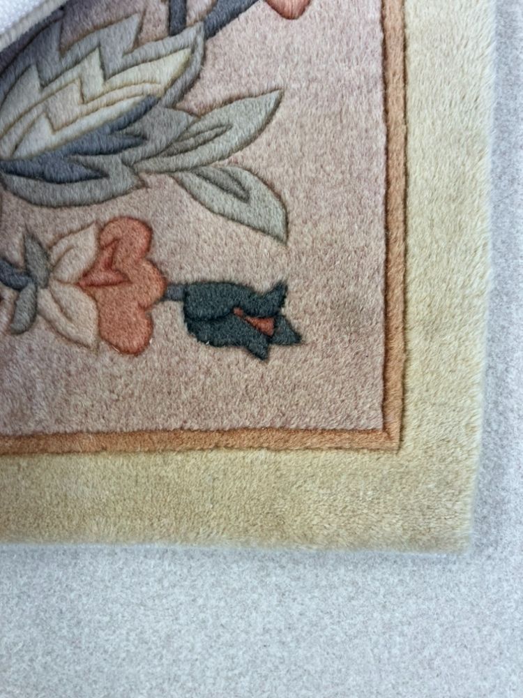 草木染緞通90段90x150
