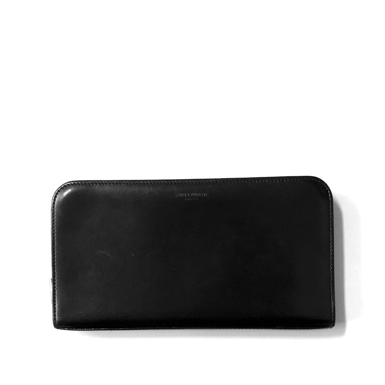 中古品】SAINT LAURENT PARIS サンローランパリ ウォレット フルジップ ...