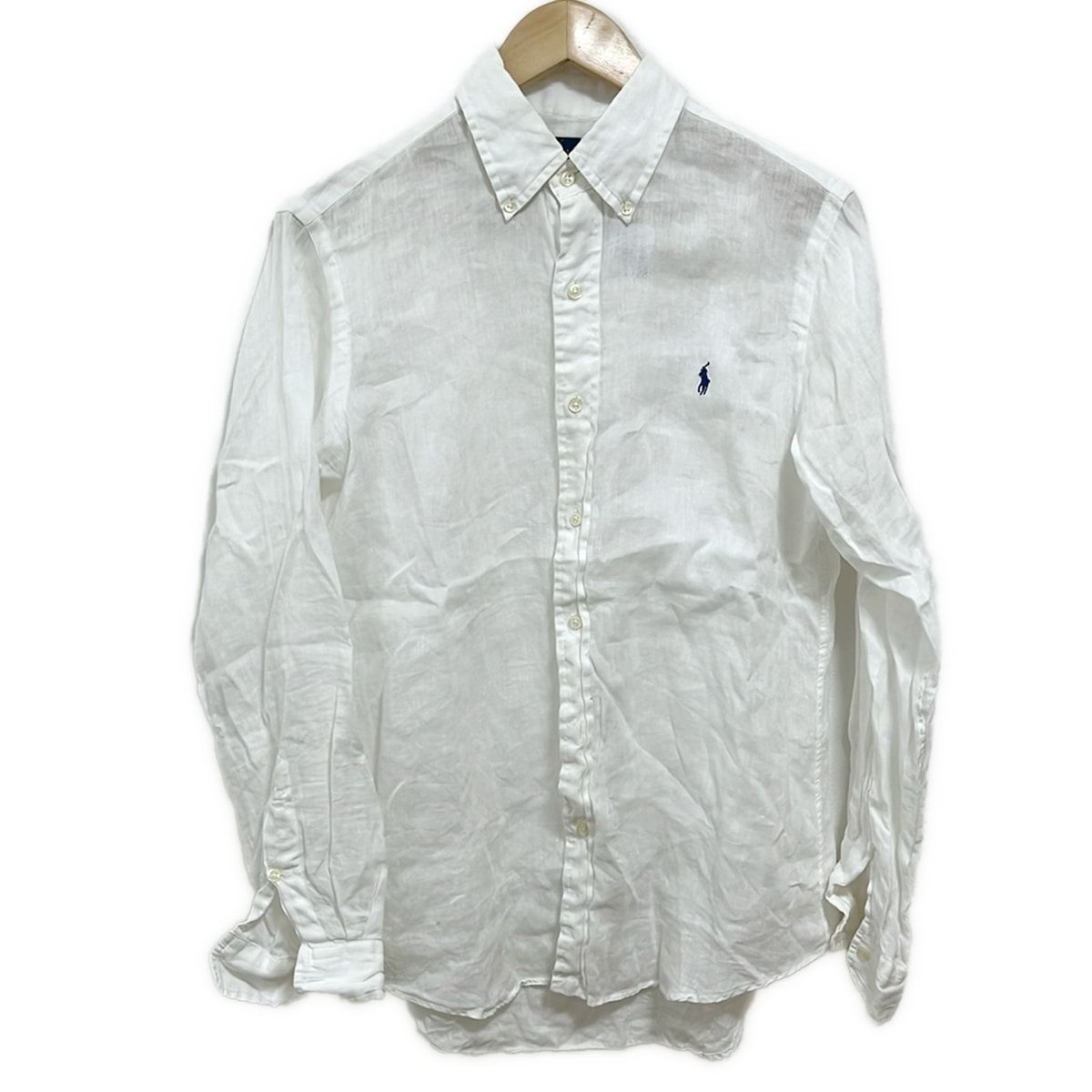 ラルフローレン　麻100% 長袖シャツ POLO RALPH LAUREN ポロ ラルフローレン シャツ 長袖 リネン