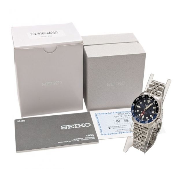 セイコー 　GMT　5スポーツ 4R34-00A0 Seiko 5 Sports 4R34-00A0 GMT Stainless Steel 24 Jewels Date