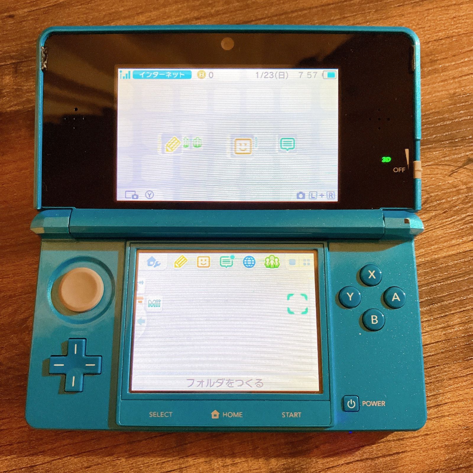 Nintendo 3DS 青色 本体 動作確認済み（動作確認済み】良品 Nintendo  
