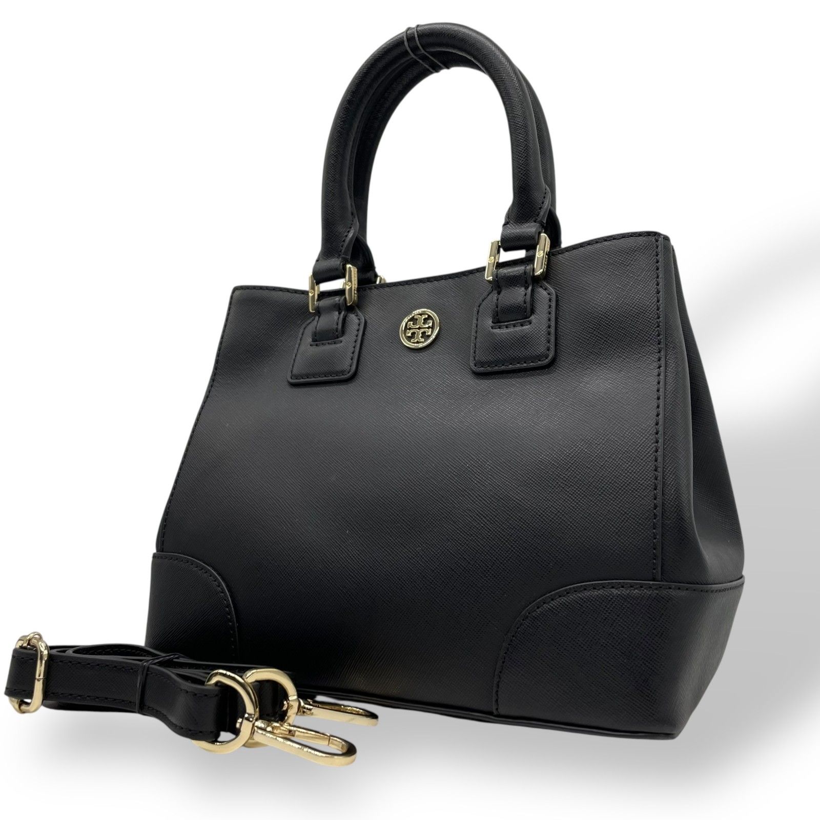 美品 Tory Burch トリーバーチ 2WAY ハンドバッグ ショルダーバッグ 黒