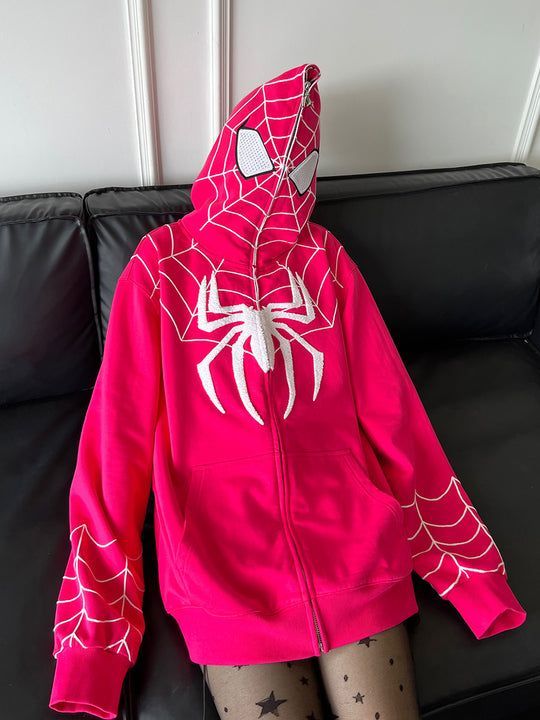 KAKAZZY SPIDERMAN ピンクホワイト スパイダーマン パーカー
