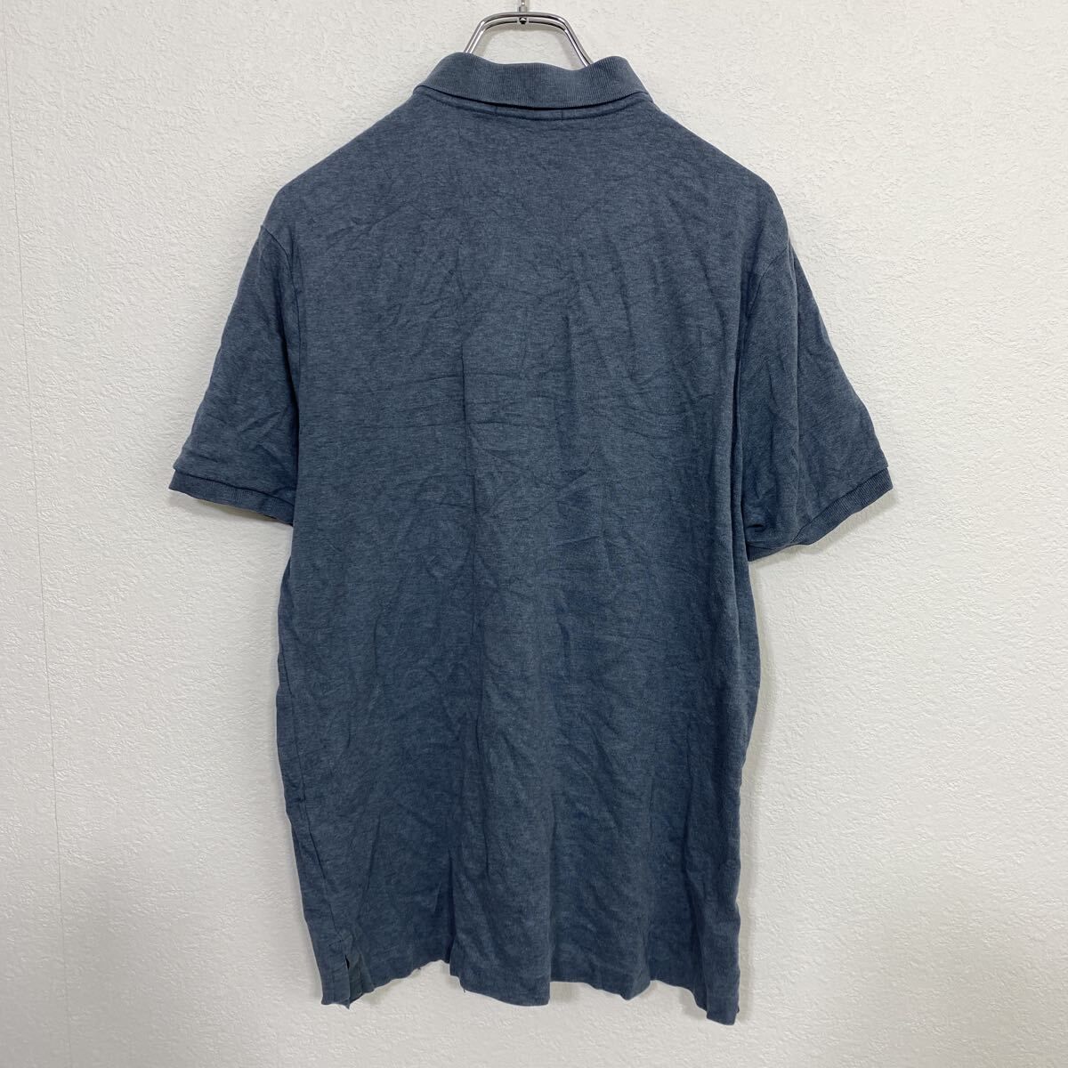 POLO RALPH LAUREN 半袖 ロゴ ポロシャツ M ブルーグレー ポロ