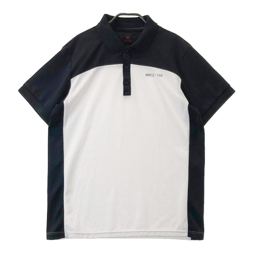 サイズ：L BRIEFING GOLF ブリーフィング BRG241M51/2024年モデル 半袖ポロシャツ  ブラック系 [240101328924]# ゴルフウェア メンズ ストスト