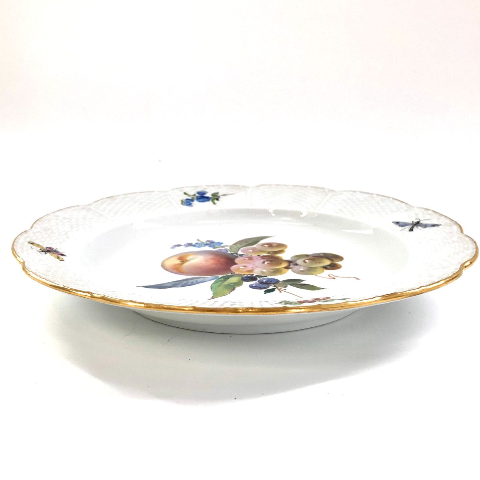 マイセン Meissen フルーツ柄 フラワー 昆虫 プレート 5枚セット 約 