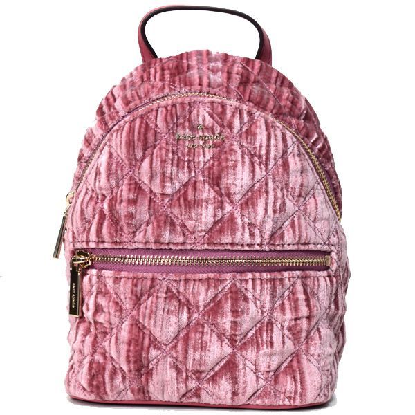 ケイトスペード バックパック katespade バッグ ベルベット レザー 