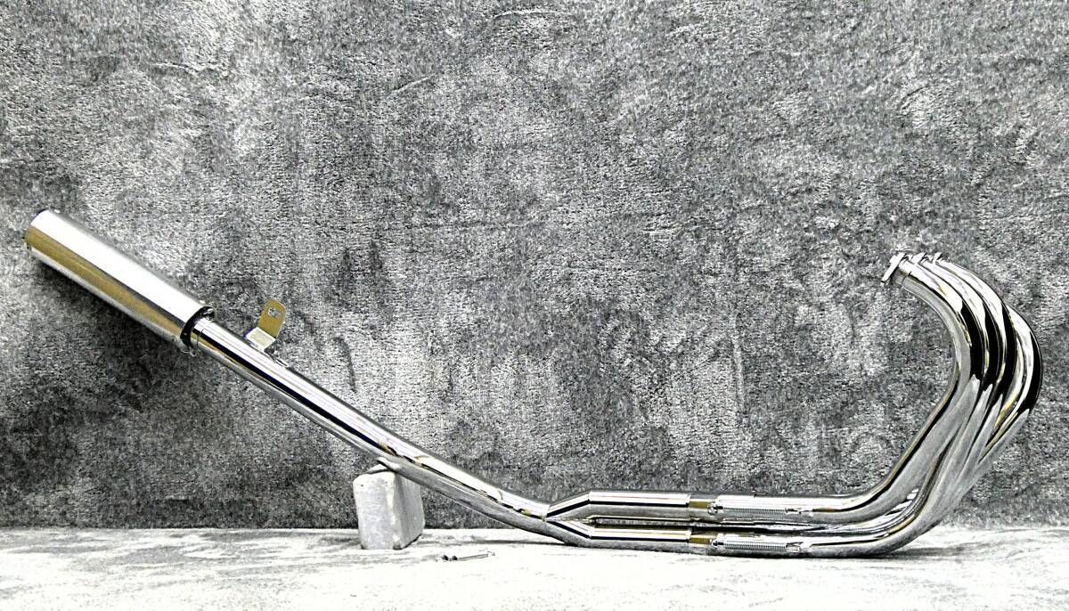 バリオス2 ナカノ42.7πマフラー6分割 メッキ アウター/後期ZR250B低