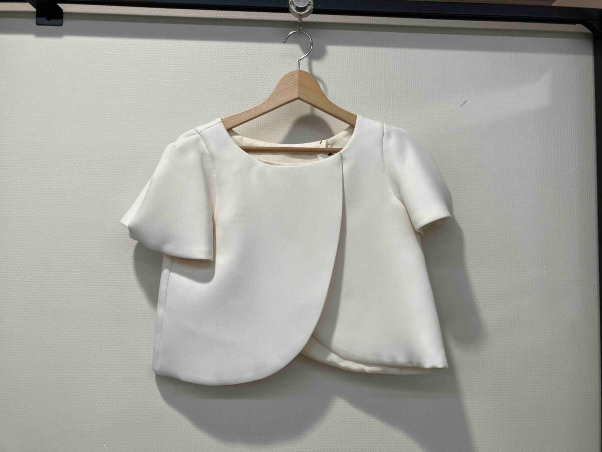 メゾンドドルチェ 半袖ブラウス ホワイト maison de dolce メゾンドドルチェ レディース 半袖ブラウス レディ