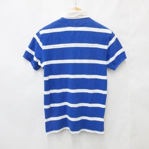 ポロラルフローレン ボーダーラガーシャツ　ポロシャツ　半袖　紺　白 楽天市場】□ POLO ポロ ラルフローレン ボーダー 半袖 ラガー