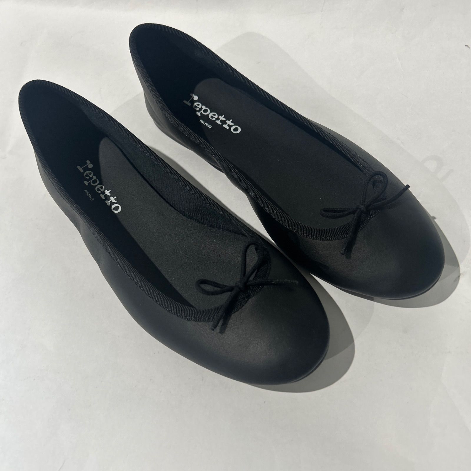 Repetto バレエシューズ VX1790VLUX 38 黒 Cendrillon バレエフラット - ラバーソール【New Size