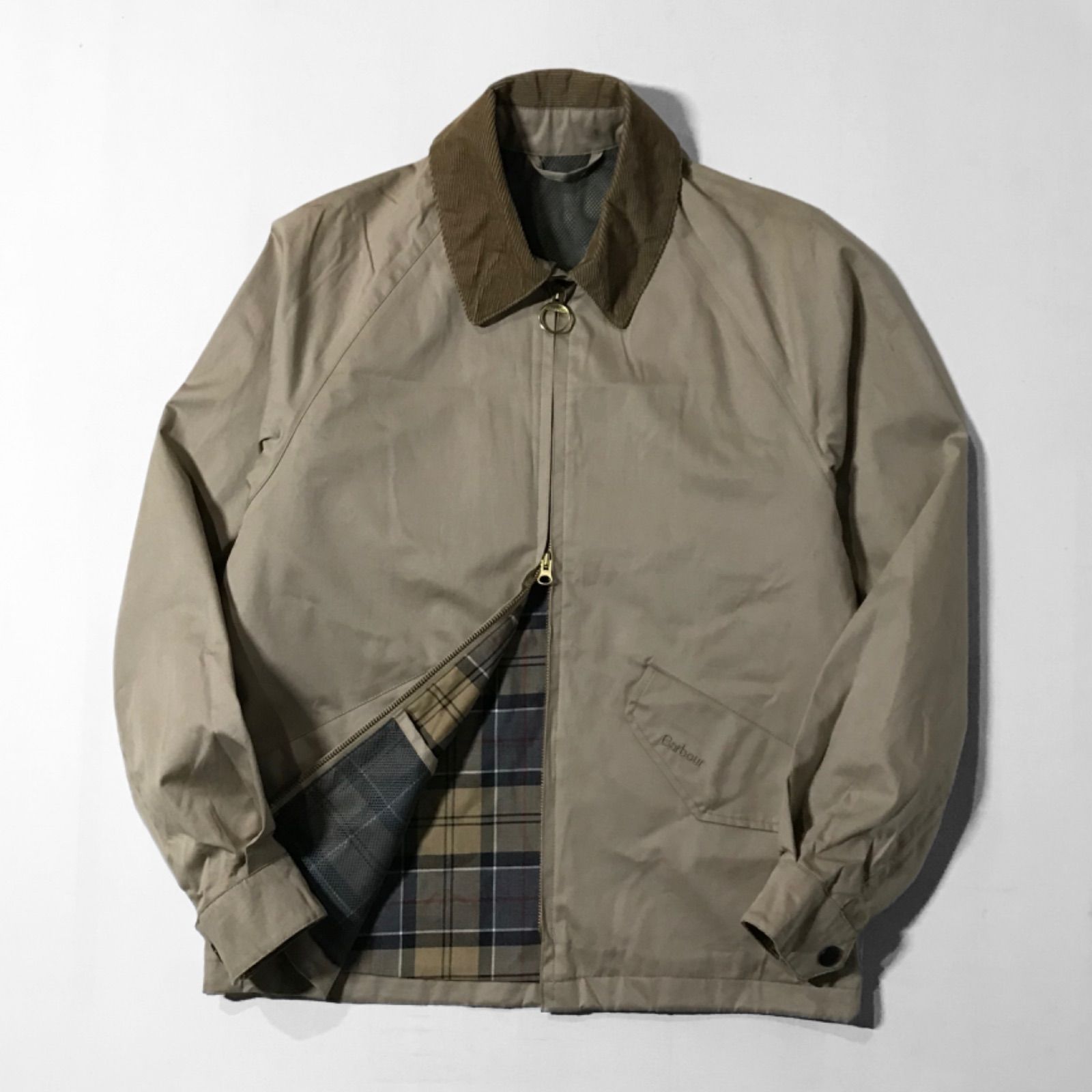 00s 希少 レアモデル バブアー Barbour A807 LIGHTWEIGHT BERESFORD JKT 襟コーデュロイ ノンワックス  ショート フィッシング ジャケット S 短丈 フィールド スポーツ ハリントン スイングトップ - メルカリ