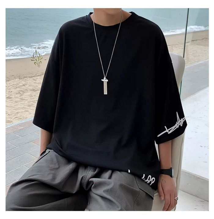 メンズ半袖Tシャツ五分丈デザインおしゃれ夏 楽天市場】vネック tシャツ メンズ 半袖 ショート丈 半袖シャツ