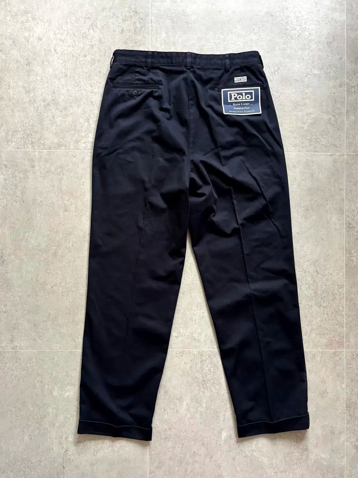90s Ralph Lauren HAMMOND PANT ポロチノ ブラック Black!!】90's~ POLO RALPH LAUREN POLO CHINO Pants 