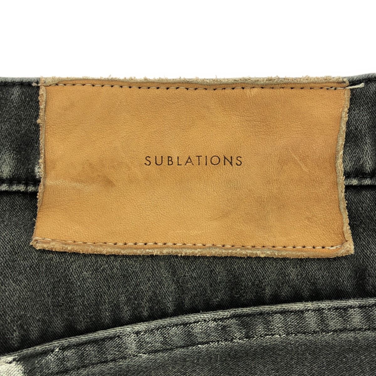 SUBLATIONS サブレーションズ MOLESKINE 2TUCK WIDE BAGGY PANTS