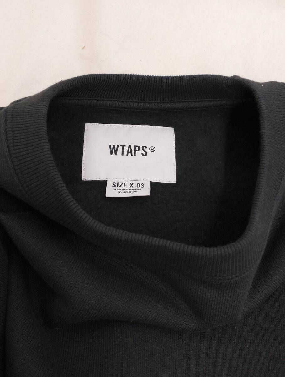 タグ付] WTAPS SWEATER ダブルタップス スウェット 裏起毛 XL 黒