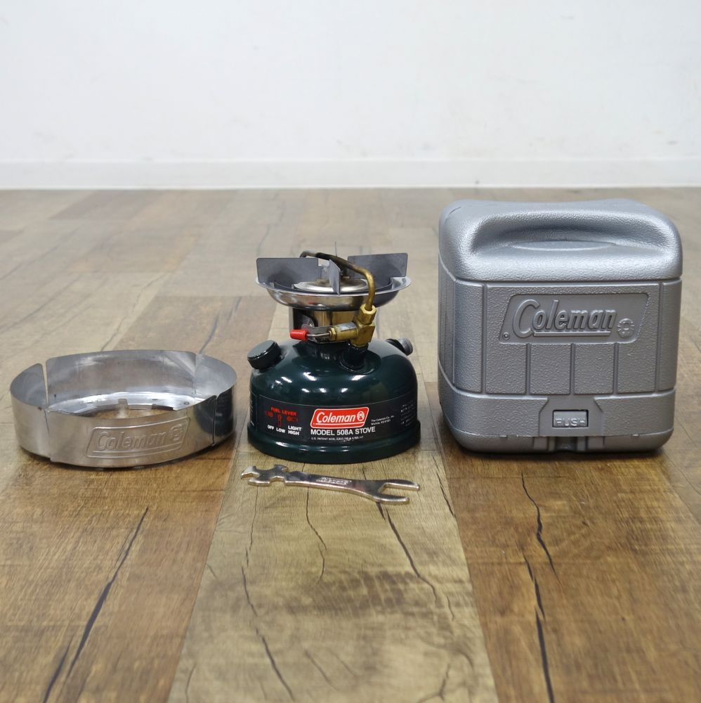コールマン Coleman スポーツスター2 MODEL 508A STOVE 1996年 2月 風防 ケース付 ストーブ シングルバーナー キャンプ