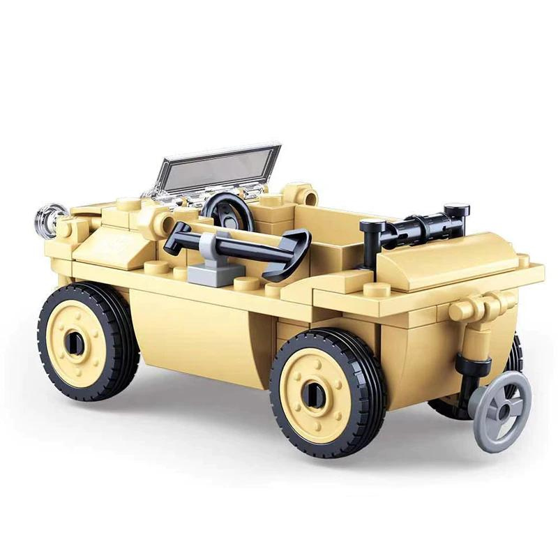 新品!!送料無料!! LEGO互換 WW2 ドイツ軍 シュビムワーゲン ブロック