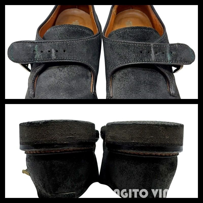 USA製」alden モンクストラップ スウェード size10