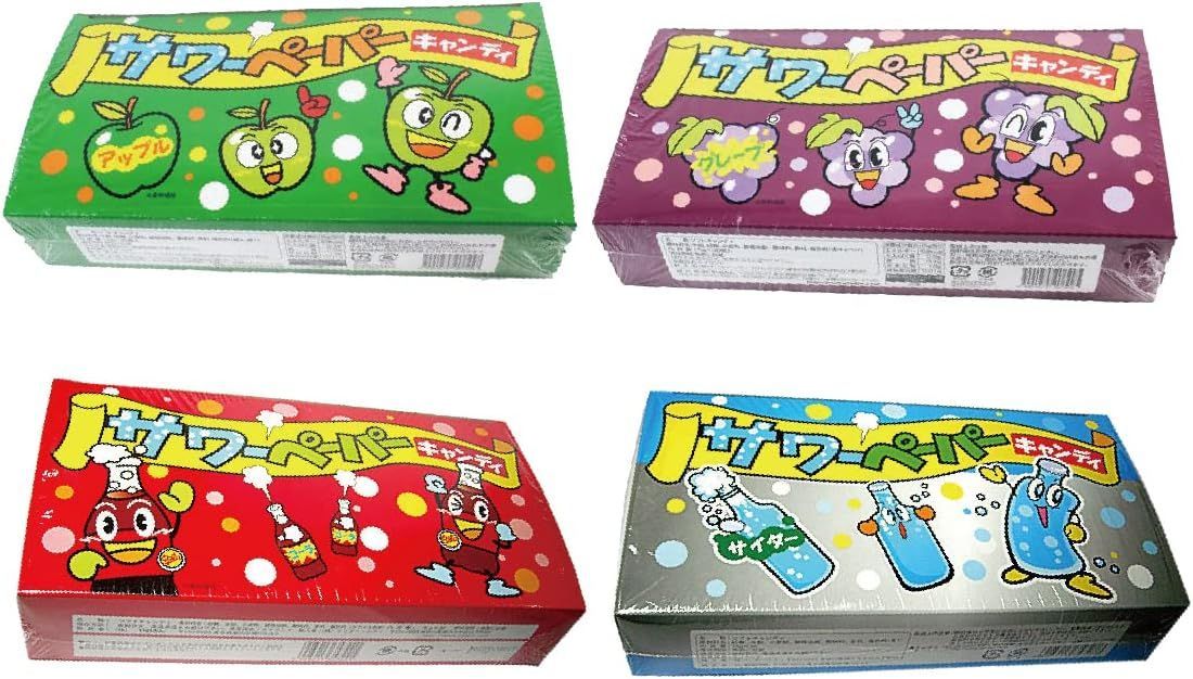 キャンディ 詰め合わせ サワーペーパーキャンディ 4種×1箱