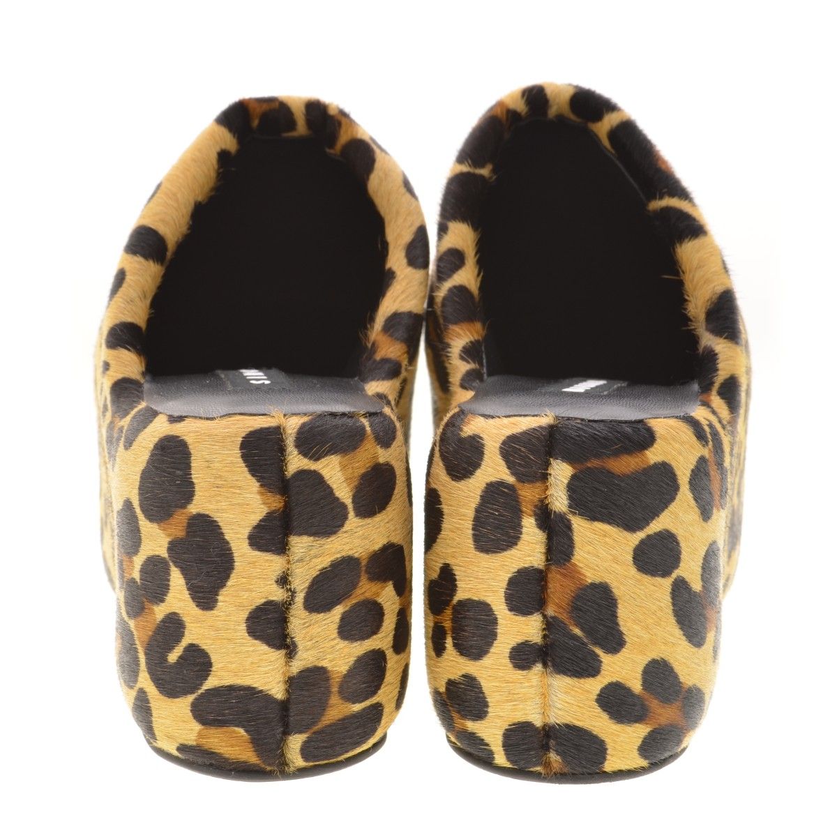 SIMONMILLER】プラットフォーム レオパード柄ハラコサンダル - メルカリ 