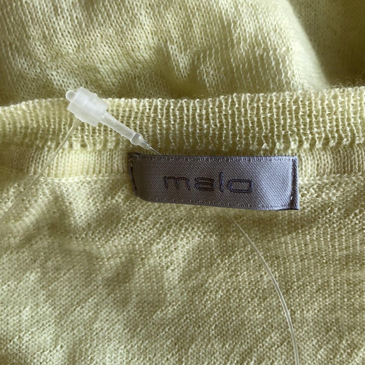 イエロー Vネック|カシミヤ