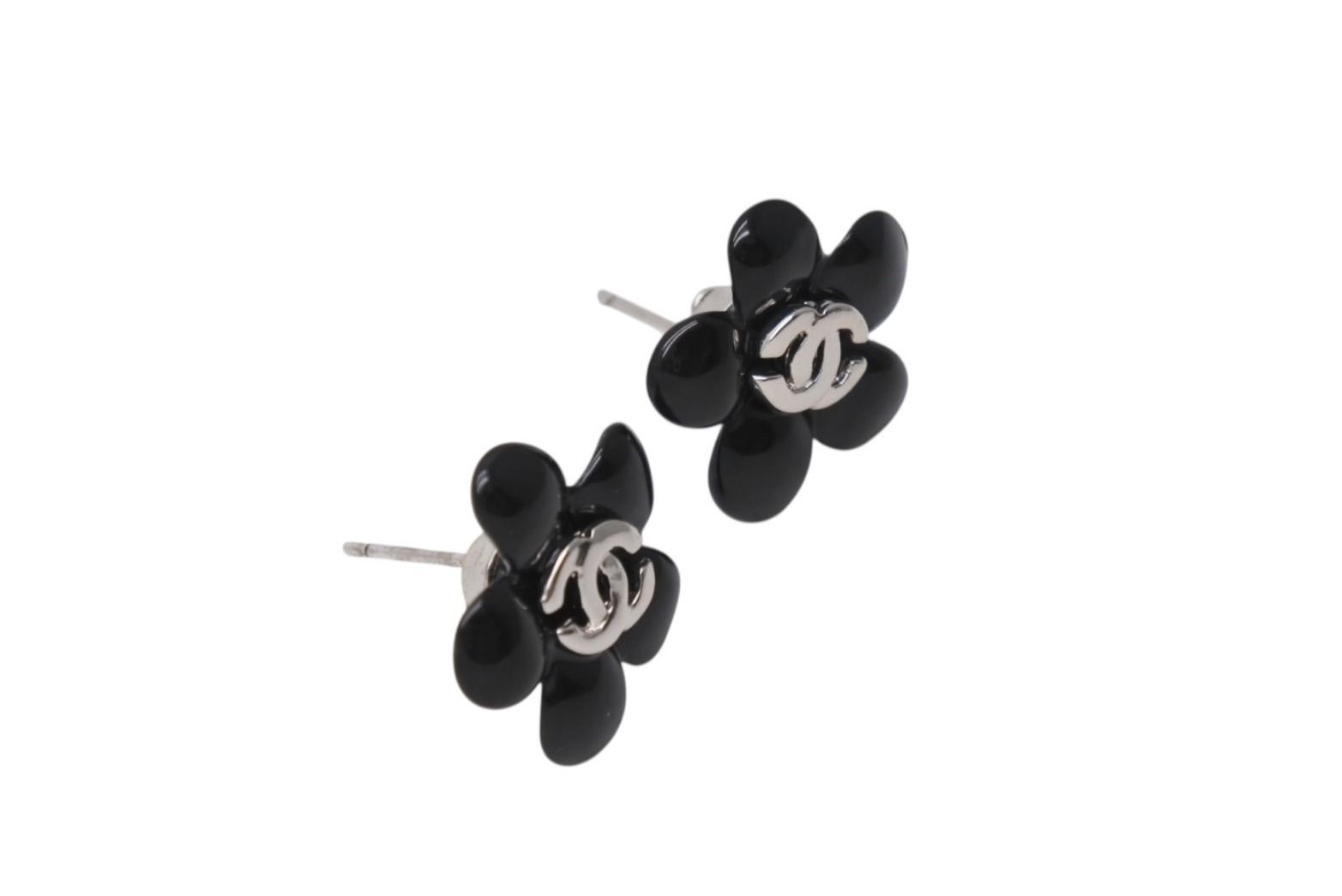 極美品 CHANEL シャネル フラワー ココマーク ピアス 両耳 05P刻印  