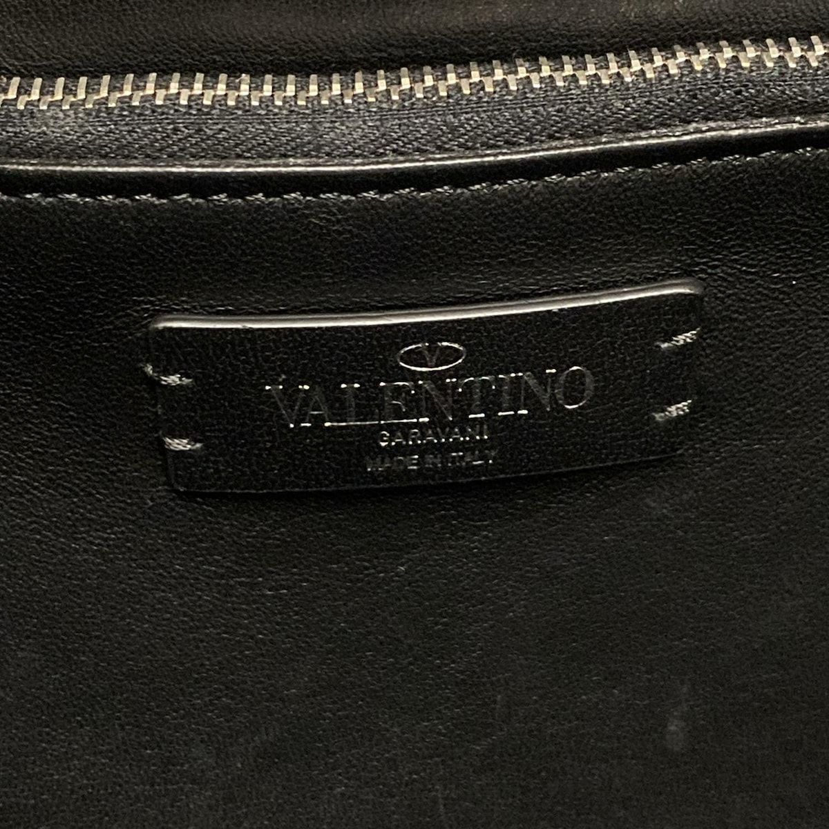 VALENTINOGARAVANI バレンチノガラバーニ トートバッグ 黒×白 レザー DECORATOM_COM_BR