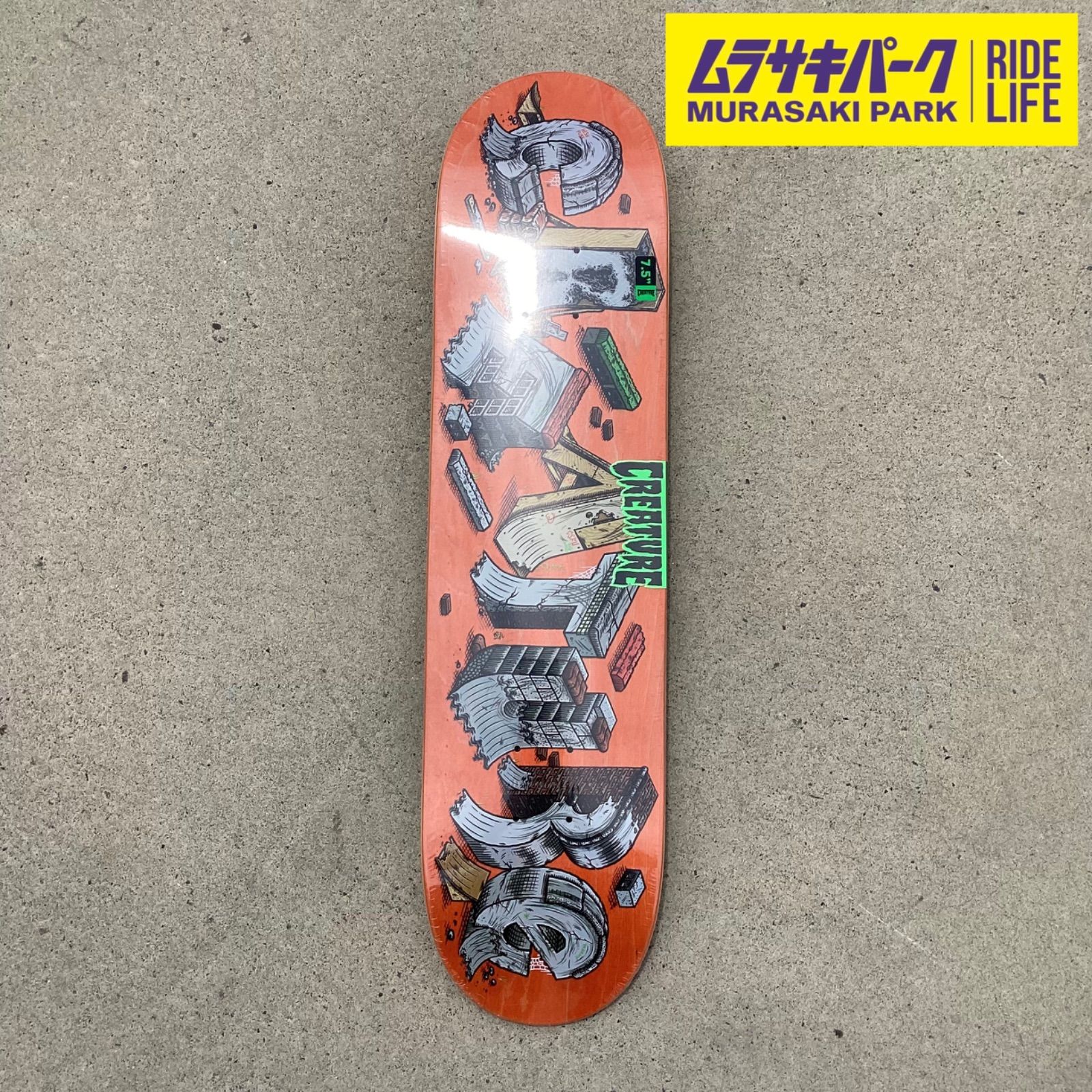 ムラサキパーク公式 KIDS CREATURE CRT LTD SLAB DIY 7.5 inch deckデッキスケボースケートボードSkateboardSKATEBOARD