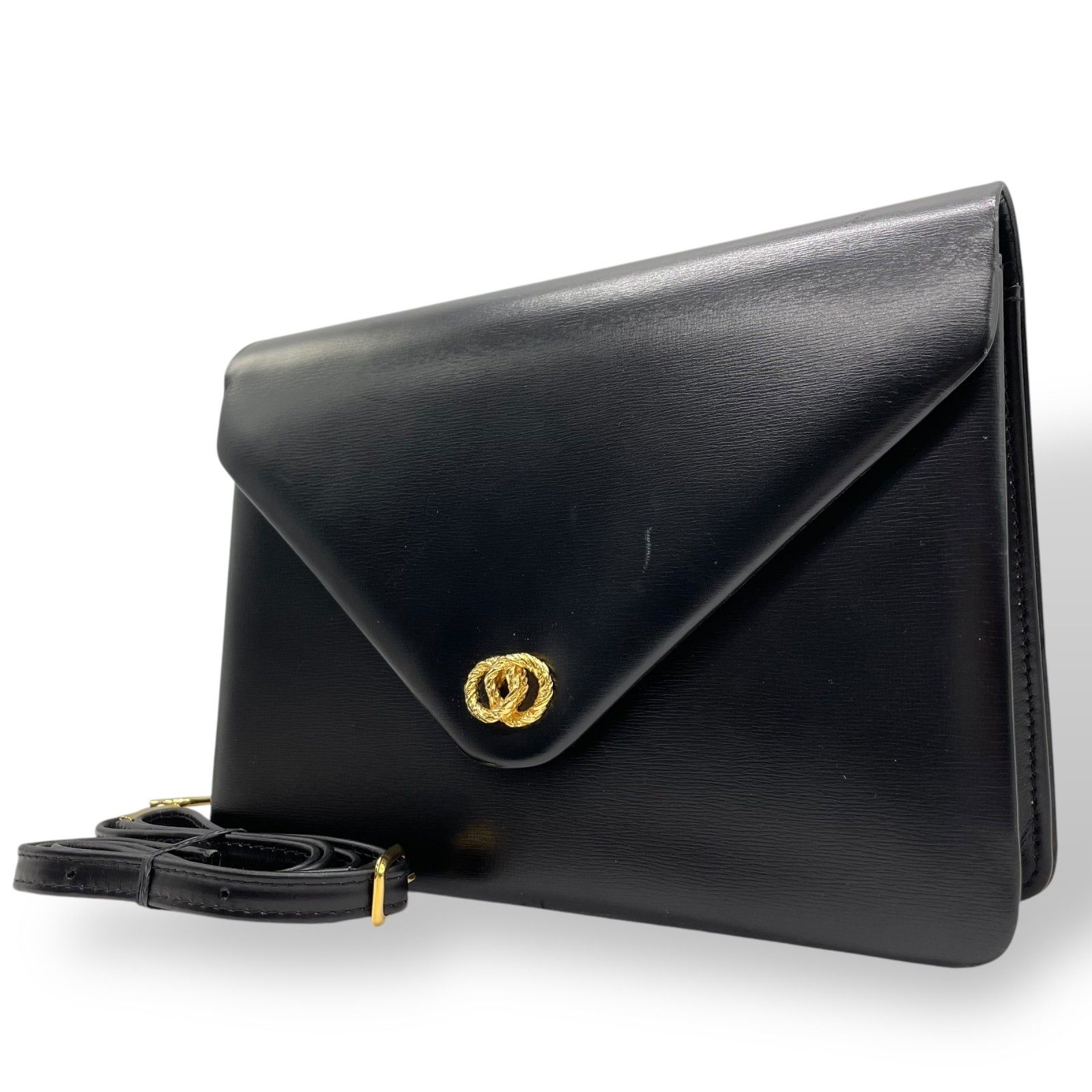 英国王室御用達】 美品 ロウナー Launer ショルダーバッグ 2WAY 