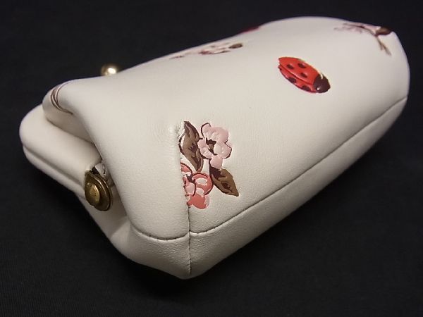 □新品□未使用□ COACH コーチ 6417 レザー 花柄 フラワー がま口