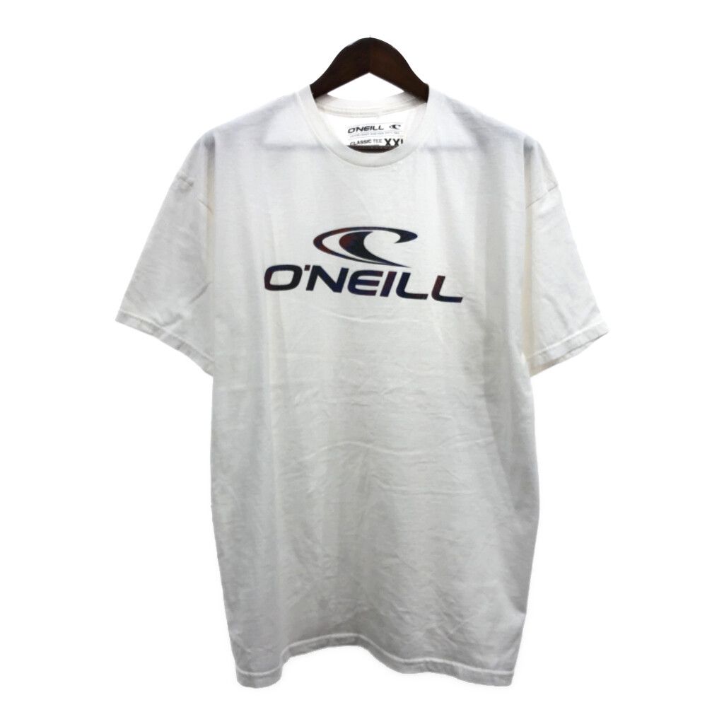 O'NEILL オニール ロゴ Tシャツ ホワイト (メンズ L) 中古 古着
