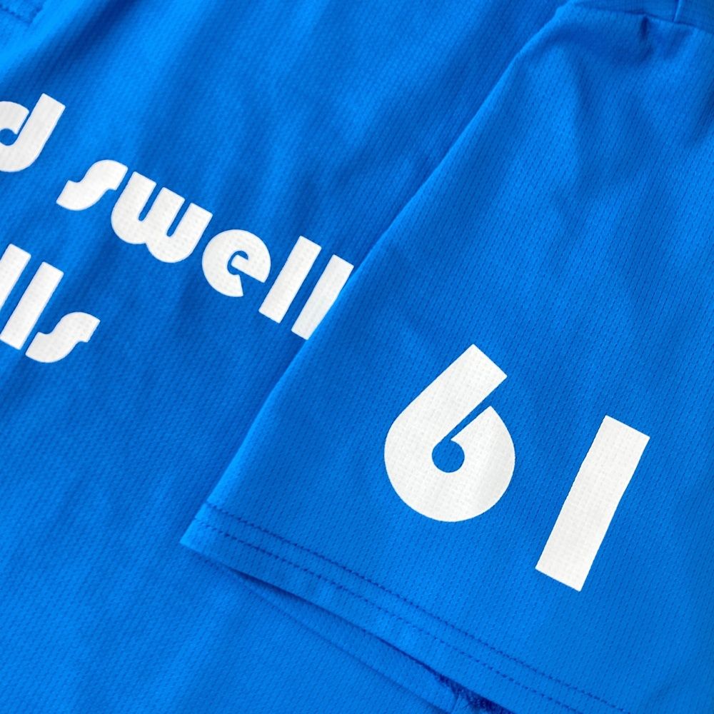 感動的な サイズ L ROUGH-SWELL ラフアンドスウェル 襟付半袖Tシャツ ブルー系 240101531959 ゴルフウェア メンズ ストスト 安全性