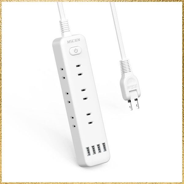 新品送料無料2M Mscienエムサイン 延長コード 2m 電源タップ usb付き 9個AC口 4個USBポート テーブルタップ oaタップ たこあしコンセント 一括スイッチ付き usb コンセント 分岐 蛸足コンセント usb-a