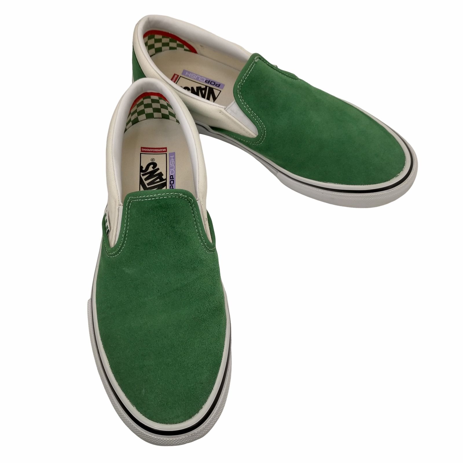 バンズ VANS SKATE SLIP ON JUNIPER/WHITE メンズ JPN：29 
