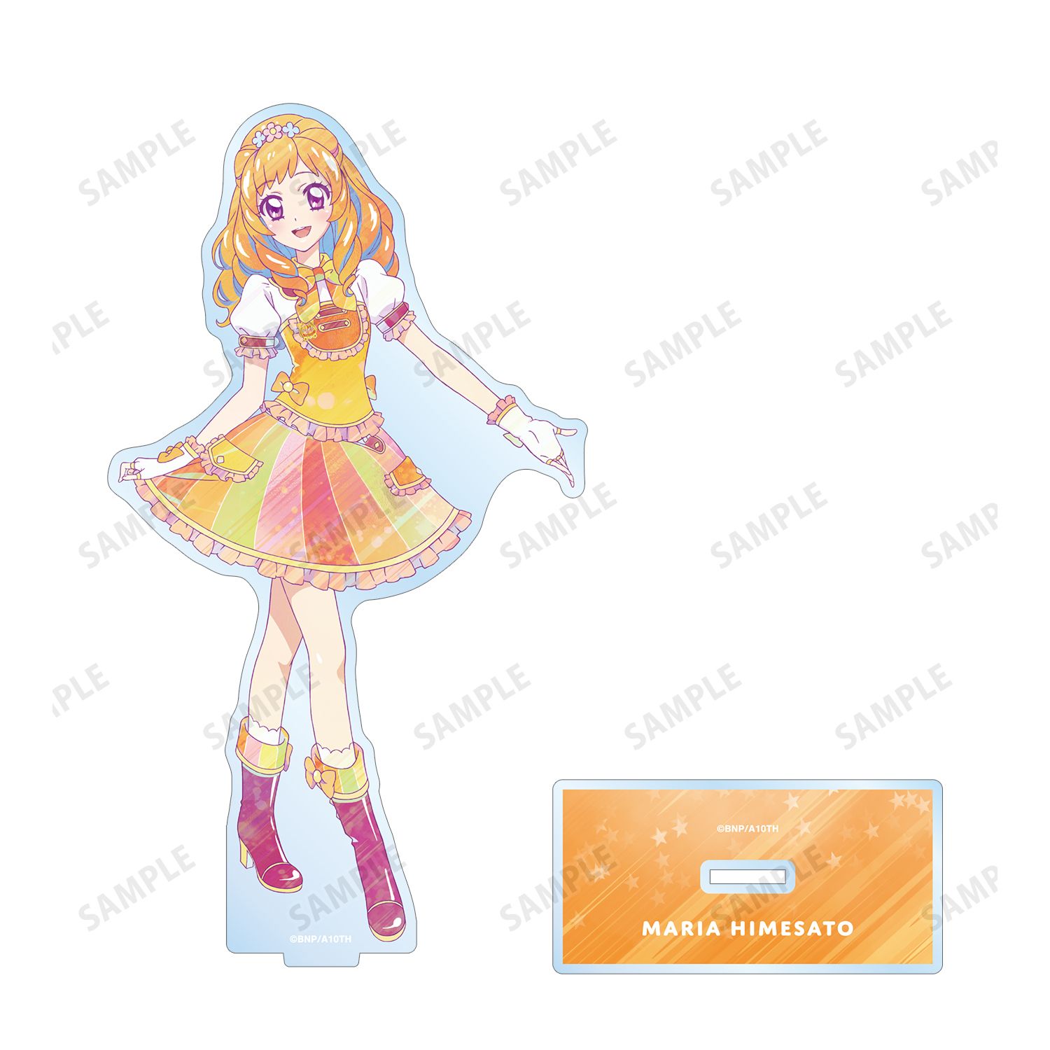 未開封】アイカツ!アクリルスタンド 風沢そら 姫里マリア セット