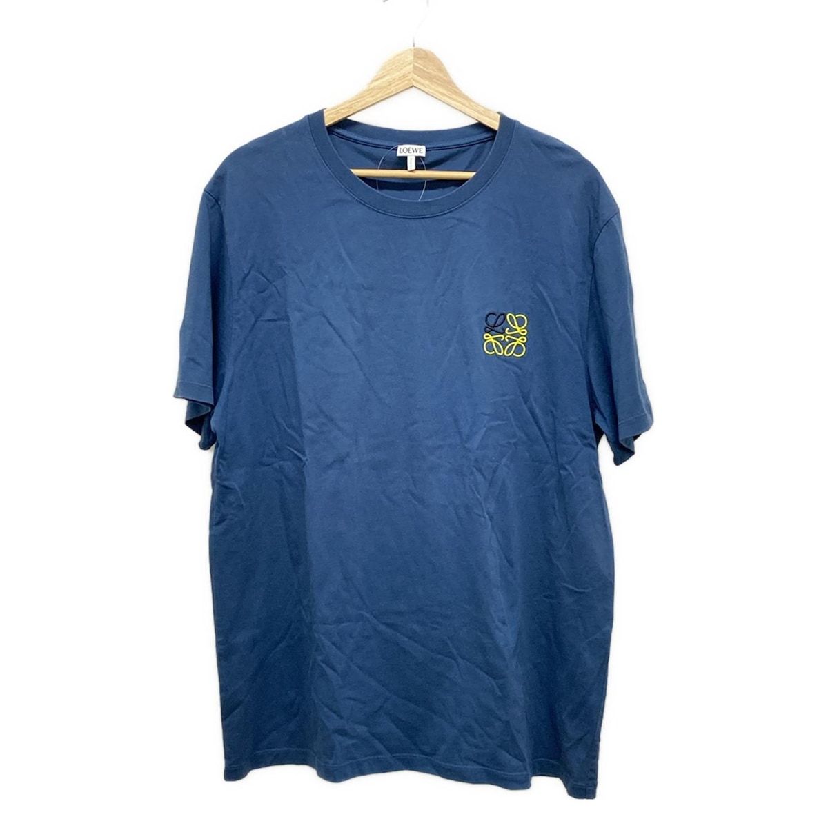 LOEWE ロエベ 半袖Tシャツ サイズXL レディース - ネイビー×黒×イエロー